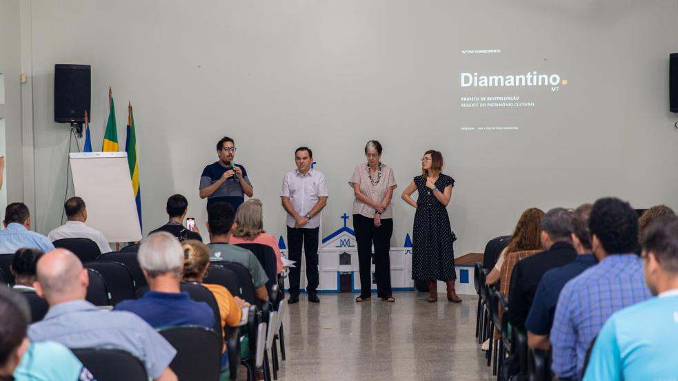 Prefeitura de Diamantino apresenta projeto de revitalização do Centro Histórico durante Workshop