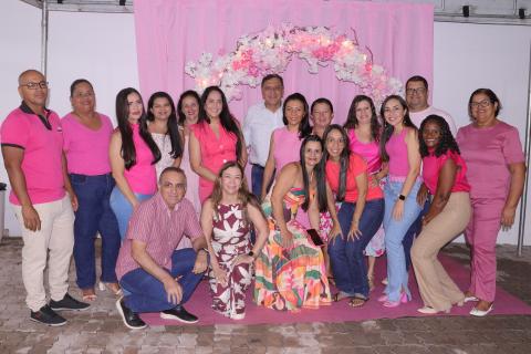 A Secretaria de Saúde realizou o Dia D em Homenagem ao Outubro Rosa mês de Combate ao cancêr de mama.